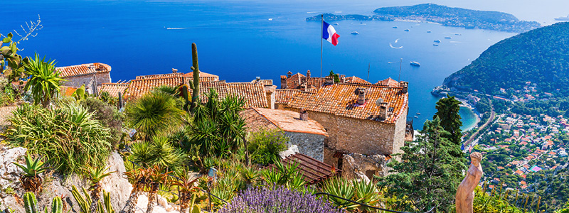 Den medeltida byn Eze Village i Provence.