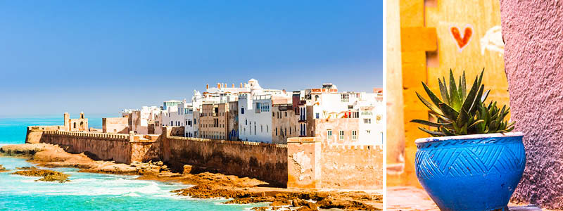 Havnebyen Essaouira ved Atlanterhavets kyst