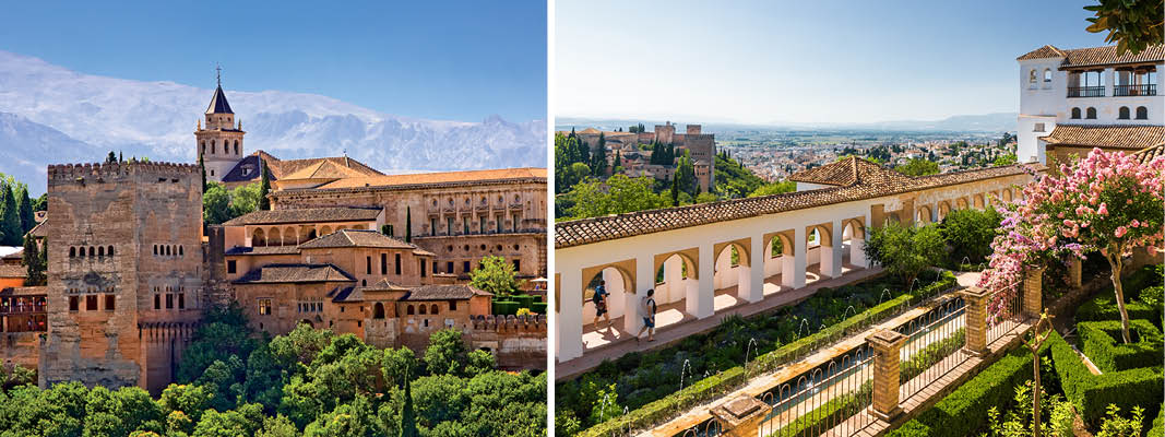 Magiske Alhambra i Granada, Andalusien, Spanien