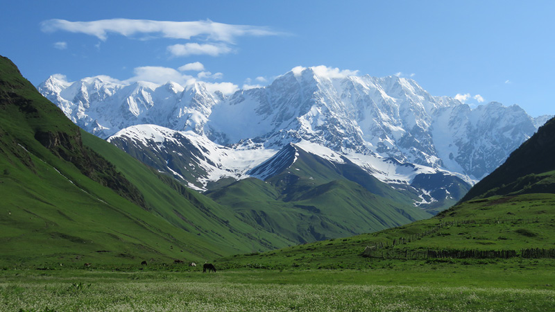 Kaukasus bjergene Georgien