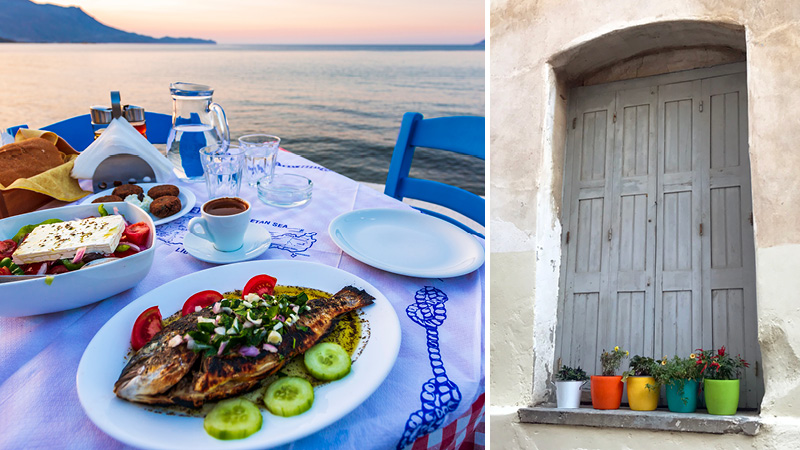 Græsk middag ved Chaniakysten