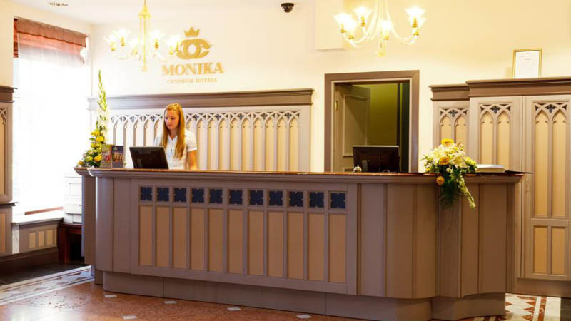 Lobby p Monika Centrum Hotel i Riga, Letland
