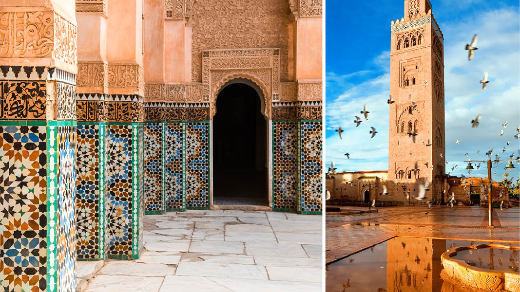 Koutoubia Moské i Marrakech, Marokko