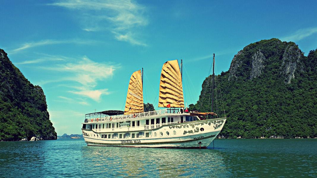 Klassisk bd ha long bay cruise i Vietnam