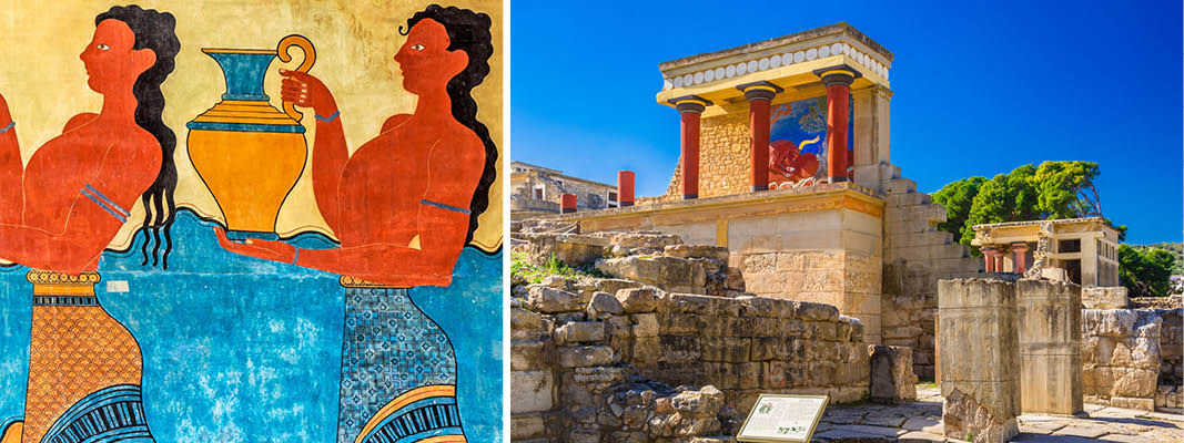 Knossos var i bronzealderen den største by på den græske ø Kreta