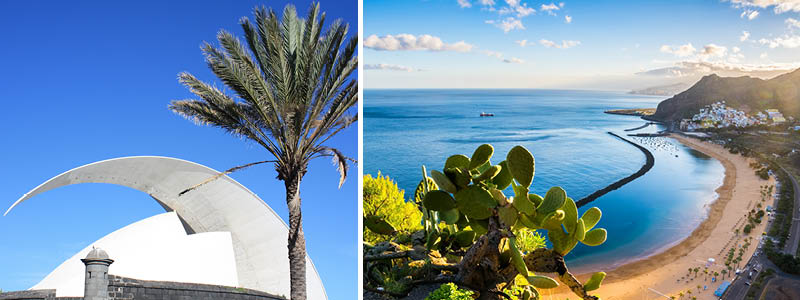 Tag med til Santa Cruz, hvor Auditorio de Tenerife og Playa de las Teresitas venter.