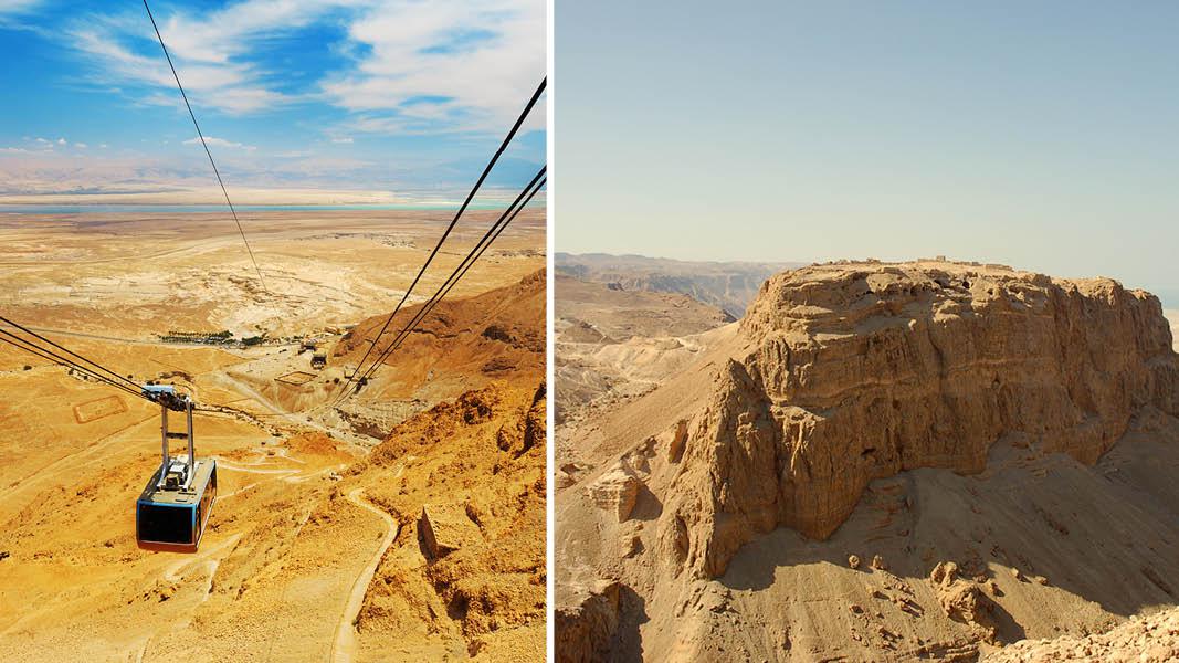 Israel ferie, Rejse til Israel, Det Hellige Land, Masada, Kabelbane Masada, Det Døde Hav