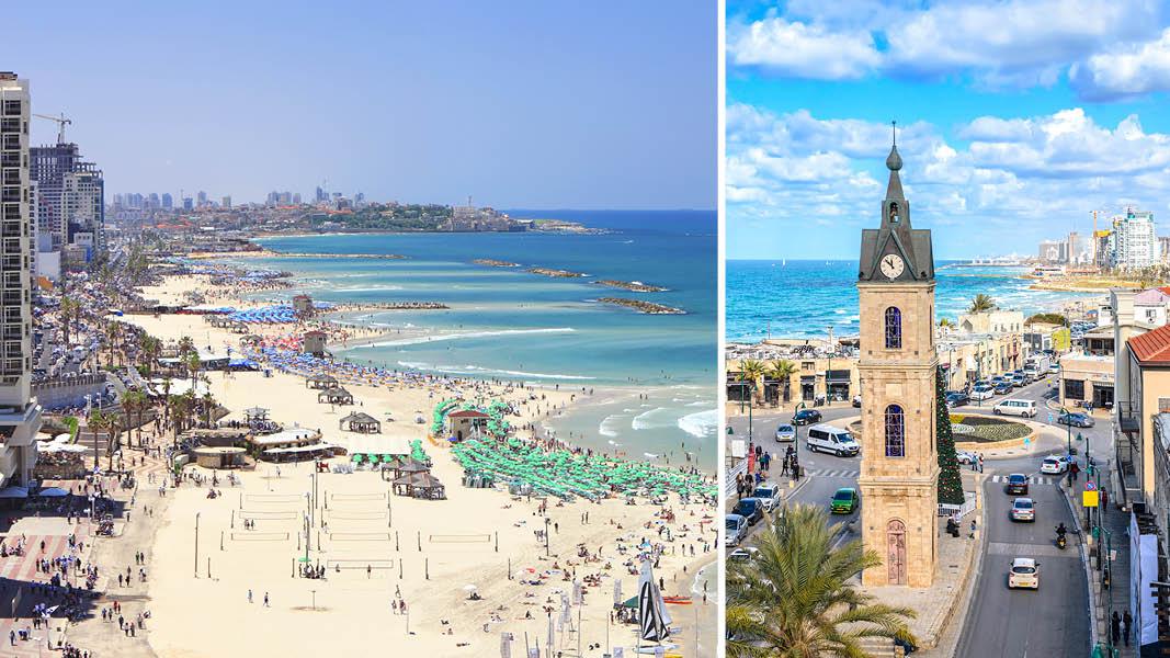 Israel rejse, Israel ferie, Det Hellige Land, Tel Aviv, strand, storby
