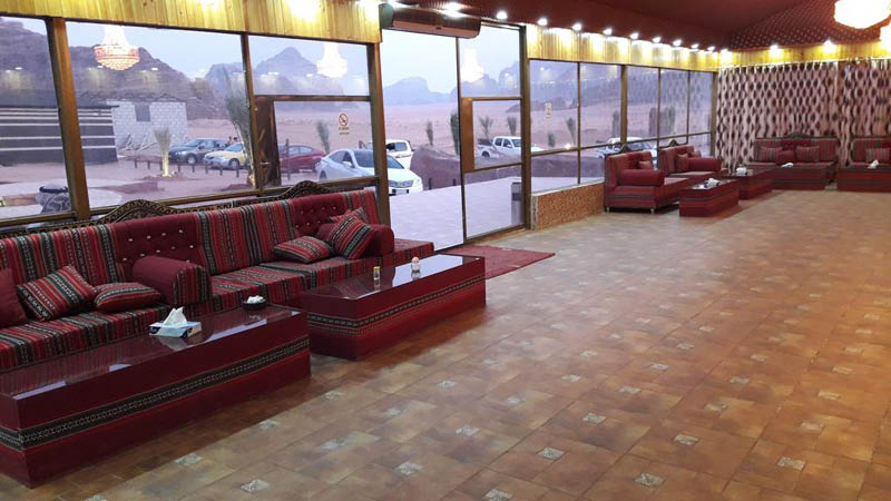 lobby p Zawaideh Camp Wadi Rum, Jordan